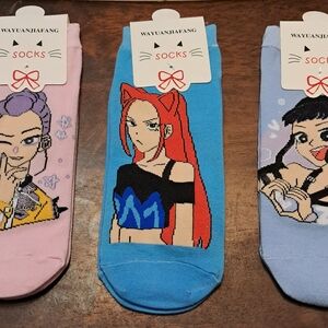 Anime Character Socks Set